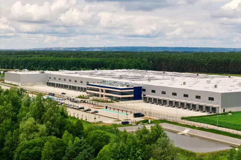 Central European Logistics Hub – Logistikzentrum in Polen aus der Luft